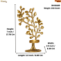 Brass Tree with Candle Stand 7 Inch KBH08189