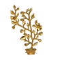 Brass Diya Tree 6 Inch KBH08190