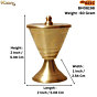 Brass Agarbatti Stand 2 Inch KBH08198