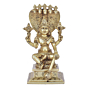 Brass Vishnu Stiing on Snake 9 Inch KBH08216