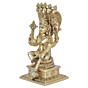 Brass Vishnu Stiing on Snake 9 Inch KBH08216