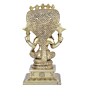 Brass Vishnu Stiing on Snake 9 Inch KBH08216