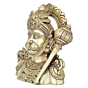 Brass Hanuman Face with Gada 8 Inch KBH08217