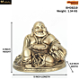 Brass Laughing Buddha Medium Statue KBH08219
