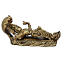 Brass Vishnu Lying on Snake statue KBH08221