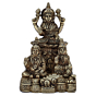 Brass Lakshmi Kuber Saraswati Idol KBH08223