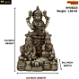 Brass Lakshmi Kuber Saraswati Idol KBH08223
