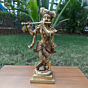 Brass Lord Krishna on Square Base KBH08228