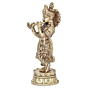 Brass Kamal Base Krishna Idol KBH08229