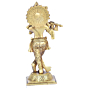 Brass Square Base Krishna Idol KBH08230