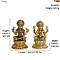 BRASS LAXMI & VISHNU 5 Inch KBH08231