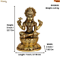 BRASS LAXMI & VISHNU 5 Inch KBH08231