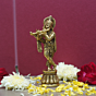 Brass Krishna Idol KBH08238