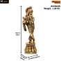 Brass Krishna Idol KBH08238