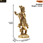 Brass Krishna Idol KBH08243