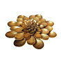 Brass Flower 3D Wall Hanging 11 Inch KBH08275