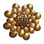 Brass Flower 3D Wall Hanging 11 Inch KBH08275