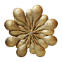 Brass Flower 3D Wall Hanging 11 Inch KBH08275