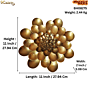 Brass Flower 3D Wall Hanging 11 Inch KBH08275