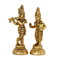 Brass Radha & Krishan Idol KBH08285