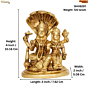 BRASS VISHANU & LAXMI 4 Inch KBH08297