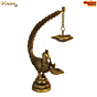 Handcrafted Brass Peacock Lamp KBH08449