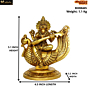 Brass Saraswati Idol KBH08465
