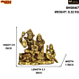 Brass Shiv Family Idol KBH08467