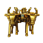Brass Ganesha Bullock Cart KBH08468