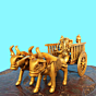 Brass Ganesha Bullock Cart KBH08468