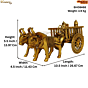 Brass Ganesha Bullock Cart KBH08468