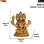 Brass Lord Brahma Idol KBH08473