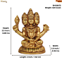 Brass Lord Brahma Idol KBH08473