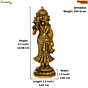 Brass Radha Idol KBH08503