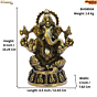 Brass Ashta Vinayaka Ganesha Idol KBH08504