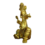 Brass Writing Lord Ganesha Statue KBH08547