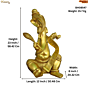 Brass Writing Lord Ganesha Statue KBH08547