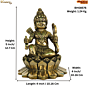 Brass Lord Bal Ram Lalla Idol KBH08576