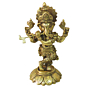 Brass Murli Ganesh Idol KBH08642