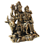 Brass Shiv family Idol  KBH08643