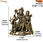 Brass Shiv family Idol  KBH08643