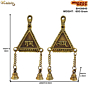 Brass Labha & Shubh Hanging Bell KBH08645