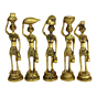 Handcrafted Brass Lady Musician Set of 5  KBH08646