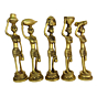 Handcrafted Brass Lady Musician Set of 5  KBH08646