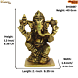 Brass Ganesh Idol KBH08647