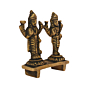 Brass vishnu laxmi standing with bajath statue  KBH08678
