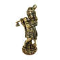 Brass Lord Krishna Standing Idol KBH08697