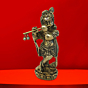 Brass Lord Krishna Standing Idol KBH08697