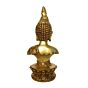 Brass Gautama Buddha Standing fine finishing 10 Inch KBH08699