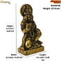 Brass Hanuman ji Sitting KBH08726